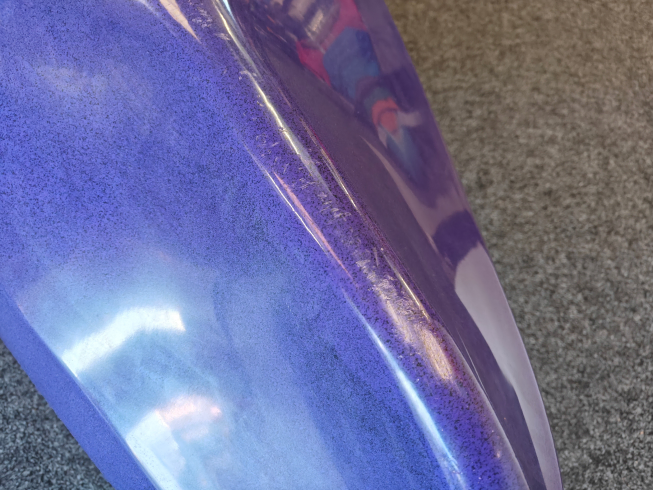 light marks on a sea ghost fishing kayak