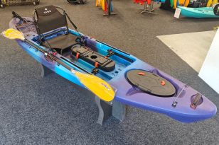 paddle and used fishing kayak -galaxy